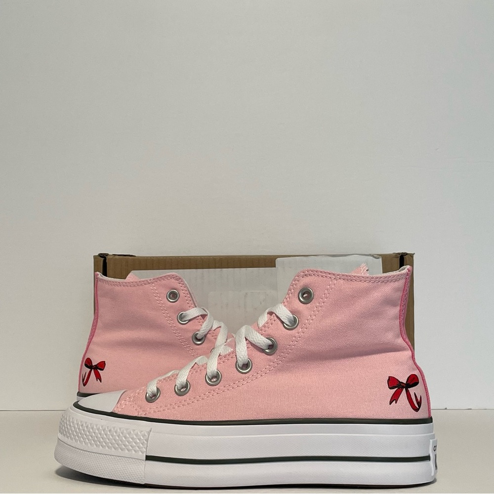Converse Custom CTAS Lift Platform Hi (By You) “Pink/White”